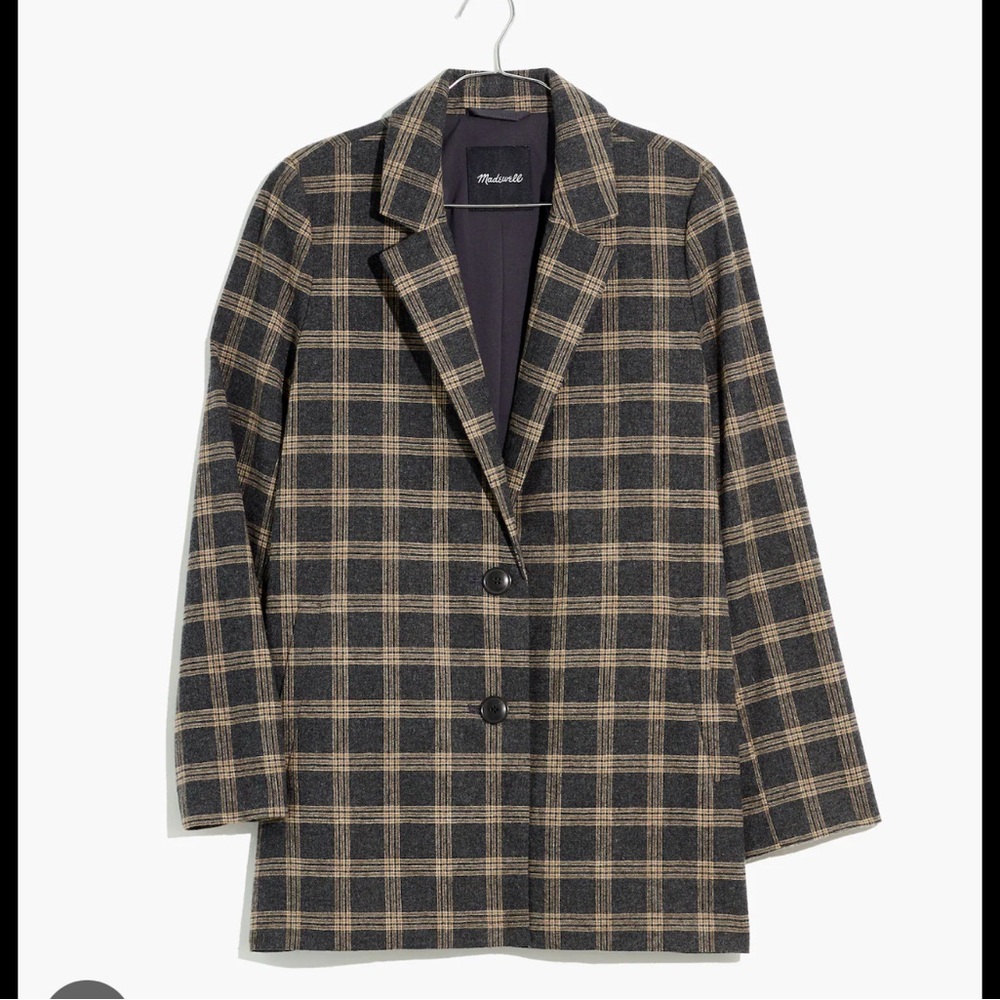 Madewell Dorset Blazer in Windowpane Small - Picture 3 of 6